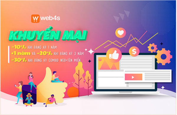 c&aacute;c chương tr&igrave;nh khuyến m&atilde;i khi thiết kế website tại web4s